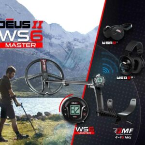 Deus 2 Dedektör 22,5cm FMF Başlık WS6 Master + FX03 Kulaklık