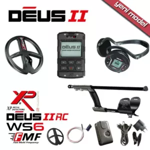 XP Deus 2 Dedektör 28cm FMF Başlık, WS6 Master + WSA2XL Kulaklık